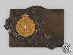 Italy, Kingdom. A Royal Italian Automobile Club (Raci) Sport Award Plaque 1932