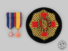 United States. An Order Societies Miniature Pair And Patch