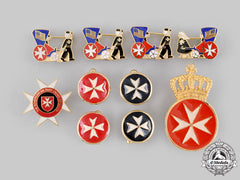 United Kingdom. An Order Of St. John Lapel Badge And Cufflinks Pair
