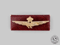 Italy, Kingdom. A Royal Italian Air Force Pilot's Badge With Case , C.1930