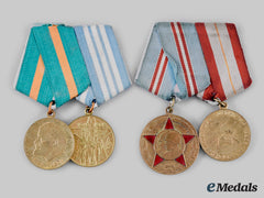 Russia, Soviet Union. A Pair Of Medal Bars