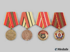 Russia, Federation. A Lot Of Single Mounted Medals Of Russia And Soviet Successor States