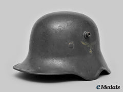 Germany, Luftwaffe. An M18 Transitional Luftwaffe Ear Cut Out Helmet