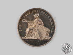 Baden, Grand Duchy. A Silver Scholar Medal To Hans Von Bulmerincq
