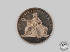 Baden, Grand Duchy. A Silver Scholar Medal To Hans Von Bulmerincq