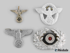 Germany, Third Reich. A Lot Of Cap Insignia