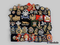 United Kingdom. A Lot Of Forty-Eight Bullion Army Regimental Badges