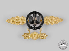 Germany, Luftwaffe. A Night Fighter Squadron Clasp, Gold Grade With Pendant, Post-1957 Reissue