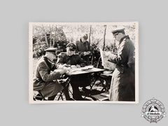 Germany, Wehrmacht. A Photograph Of Wehrmacht Officers In The Field