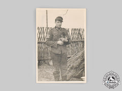 Germany, Wehrmacht. A Field Photograph Of A Wehrmacht Nco With Tank Destruction Badges