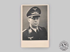 Germany, Luftwaffe. A Studio Portrait Of A Luftwaffe Leutnant