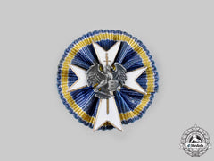 Estonia, Republic. A Miniature White Cross Of The Civil Guard, C.1930