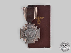 Germany, Nsdap. A Long Service Decoration, Bronze Grade For 10 Years, With Case By Josef Hillebrand