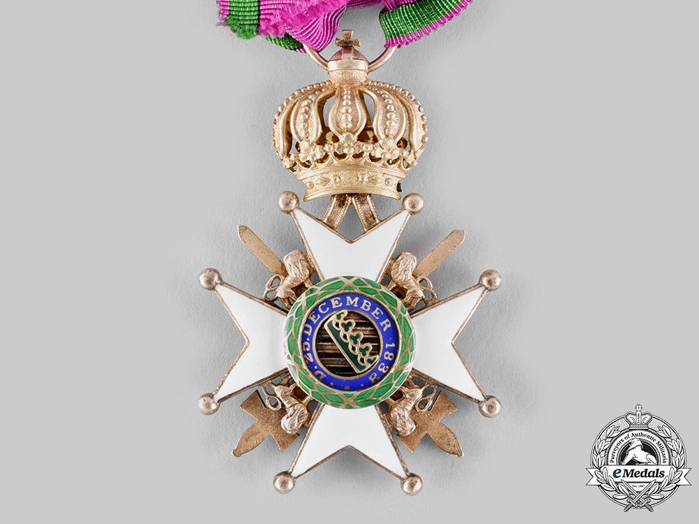 saxe-_coburg_and_gotha,_duchy._a_saxe-_ernestine_house_order,_i_class_knight’s_cross_with_swords,_with_case_by_willi_ganssen_ci19_5635