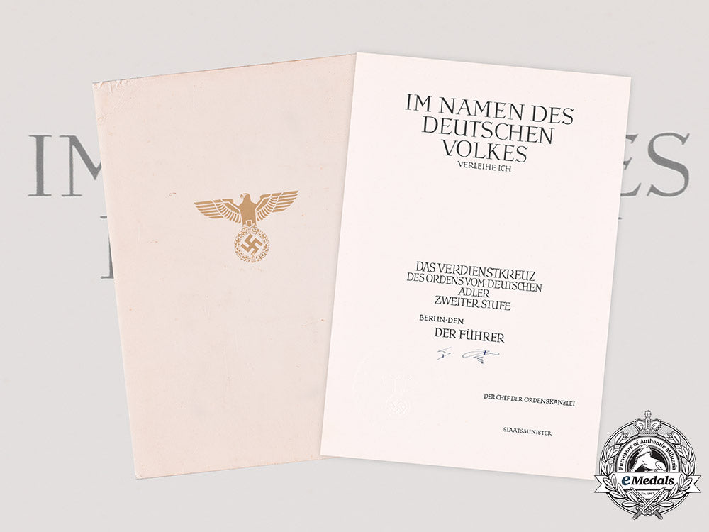 germany,_third_reich._an_unissued_award_document_for_an_ii_class_cross_of_the_order_of_the_german_eagle_ci19_6026