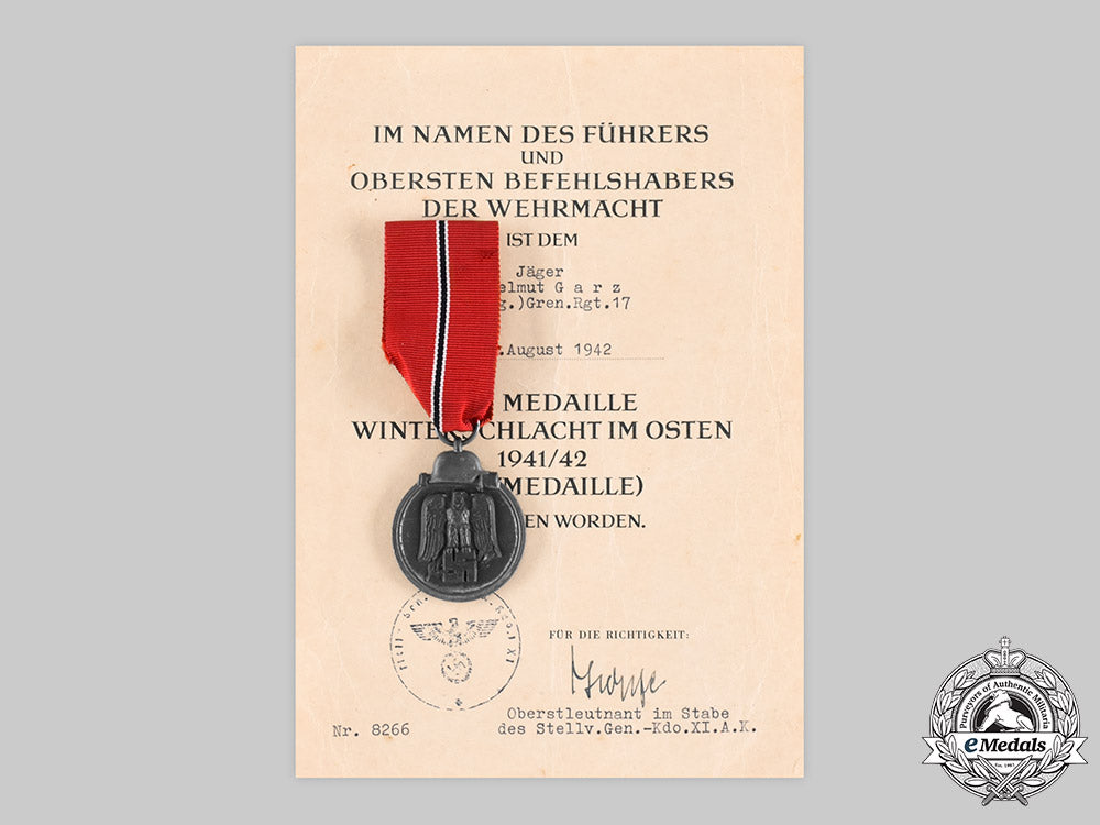 germany,_wehrmacht._an_eastern_front_medal,_with_award_document_to_helmut_garz,_by_förster&_barth_ci19_6086