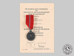 Germany, Wehrmacht. An Eastern Front Medal, With Award Document To Helmut Garz, By Förster & Barth