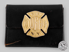 United States. A Fireman's Association Of Nyc Gold Award Badge, 1933