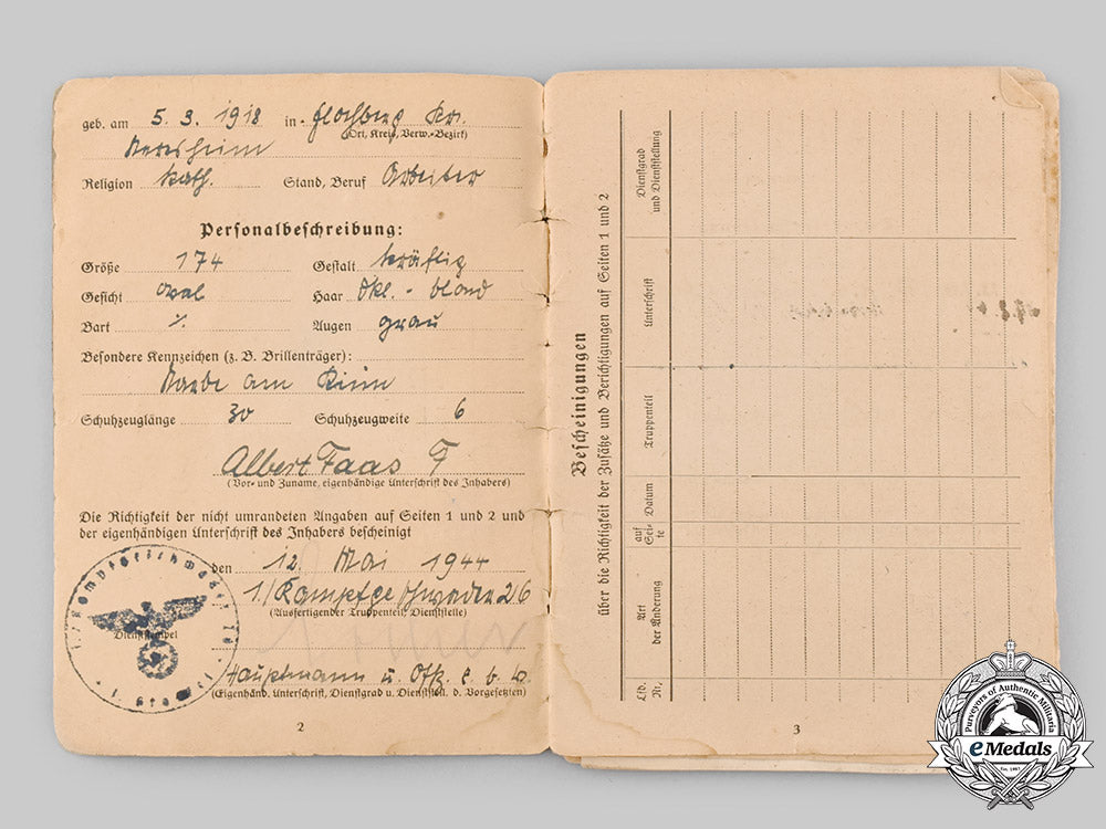 germany,_luftwaffe._a_soldbuch_to_albert_faas,_kampfgeschwader26_ci19_6188