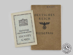 Germany, Third Reich. A Pair Of Identity Documents To Dr. Hans Israel Gottschalk