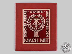 Germany, Democratic Republic (East Germany). A National Front Cities &  Communities Beautification Award Plaque