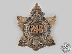 Canada, Cef. A 246Th Infantry Battalion "Nova Scotia Highlanders" Glengarry Badge, C.1917