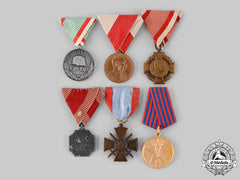 Austria, France, Hungary, Yugoslavia. A Lot Of Six Medals & Decorations
