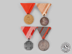 Austria, Empire. A Lot Of Four Medals & Decorations