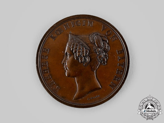 bavaria,_kingdom._a_queen_therese_commemorative_medallion_by_carl_friedrich_voigt_ci19_7095_1_1