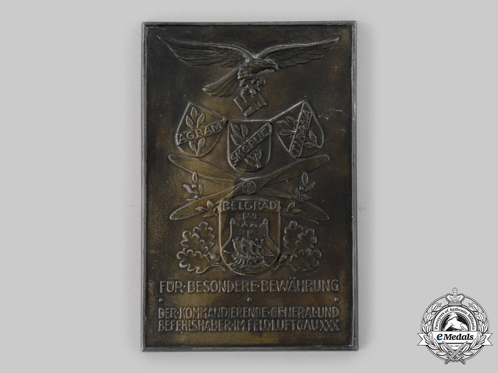 germany,_luftwaffe._a1942_honour_plaque_to_oberstleutnant_kurt_nabakowski_ci19_7345