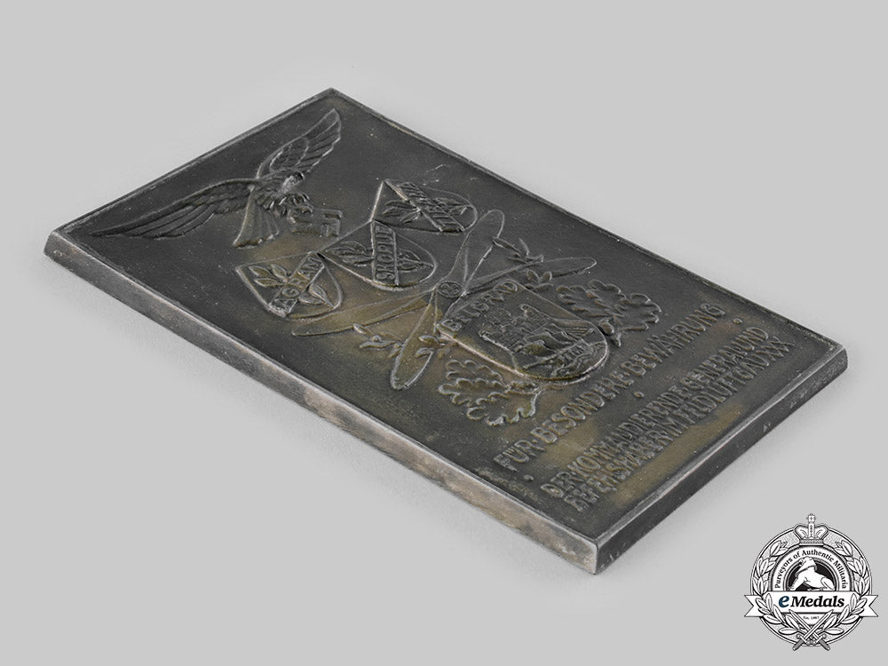 germany,_luftwaffe._a1942_honour_plaque_to_oberstleutnant_kurt_nabakowski_ci19_7347
