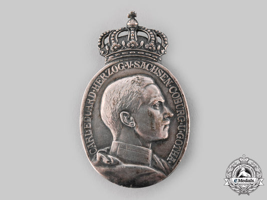 saxe-_coburg_and_gotha,_duchy._a_silver_duke_carl_eduard_medal_with_crown,_c.1915_ci19_7612