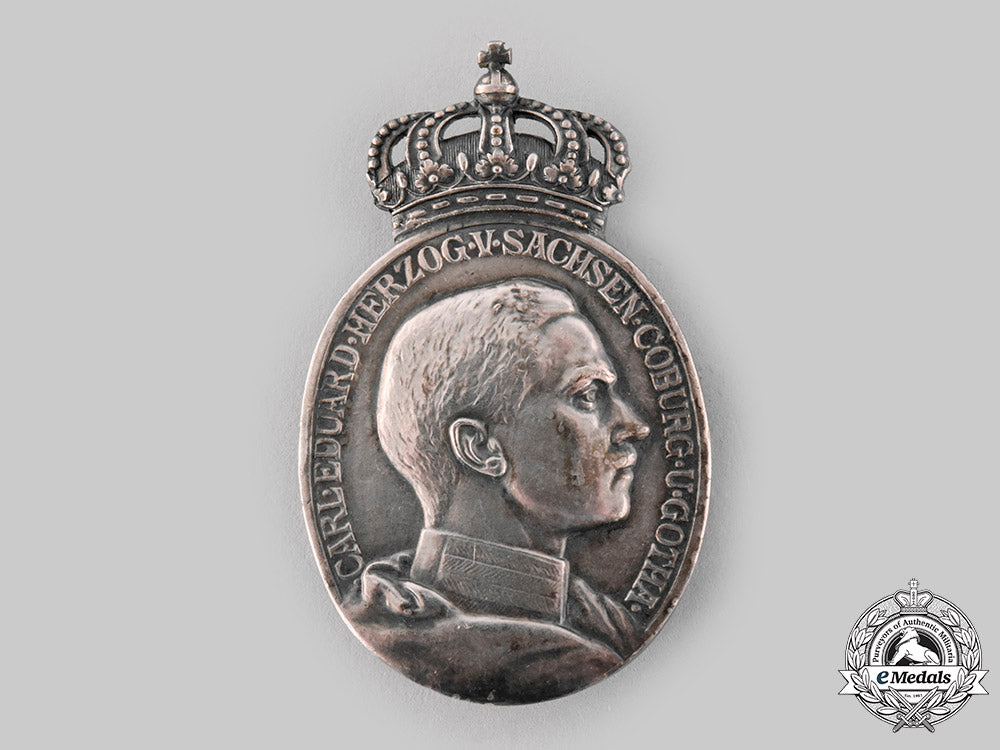 saxe-_coburg_and_gotha,_duchy._a_silver_duke_carl_eduard_medal_with_crown,_c.1915_ci19_7612