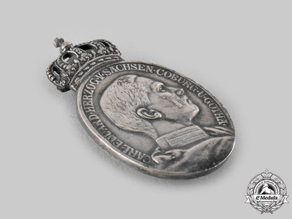 saxe-_coburg_and_gotha,_duchy._a_silver_duke_carl_eduard_medal_with_crown,_c.1915_ci19_7614