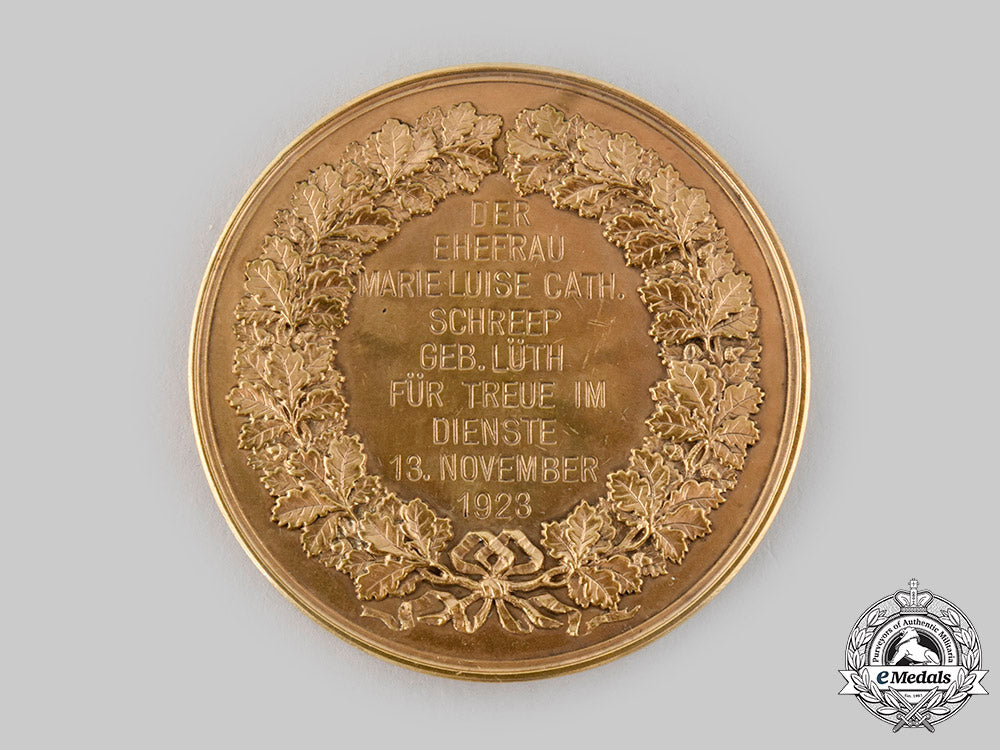 germany,_weimar_republic._a1923_free_city_of_lübeck_faithful_service_medal,_to_marie_luise_schreep,_by_berliner_medaillen-_münze_ci19_7752