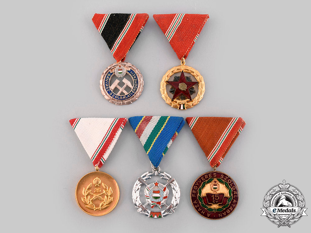 hungary,_people's_republic._a_lot_of_five_medals_ci19_8094