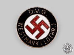 Germany, Dvg. A Deutscher Volksgenossen Bund (Dvg) Lorraine Region Membership Badge By Werner Redo
