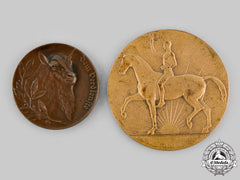 Germany, Weimar Republic. A Lot Of Livestock Breeding Merit Table Medals, C.1920