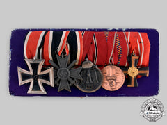 Germany, Wehrmacht. An Ek & Finnish Liberty Cross Medal Bar With Case