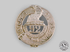 Canada, Cef A 92Nd Infantry Battalion "48Th Highlanders" Glengarry Badge, By Tiptaft, C.1915