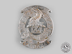 Canada, Cef. A 134Th Infantry Battalion "48Th Highlanders" Officer's Glengarry Badge, C.1916