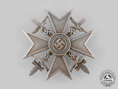 Germany, Wehrmacht. A Spanish Cross, Silver Grade With Swords, By C.e. Juncker