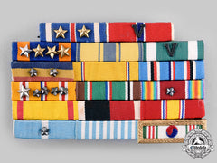 United States. A Second War And Korean War Air Force Veteran's Ribbon Bar