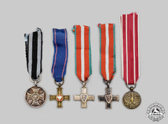 Poland, Republic, People's Republic. A Lot Of Five Miniature Awards