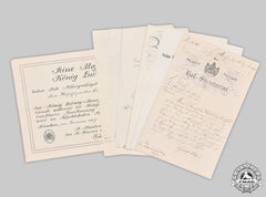 Germany, Imperial. A Collection Of Award Documents To Bavarian Royal Civil Servant März