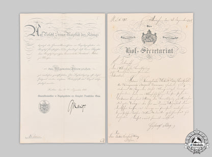germany,_imperial._a_collection_of_award_documents_to_bavarian_royal_civil_servant_märz_cic_2021_014_mnc2053_1_1_1