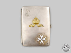 Germany, Imperial. A Silver Cigarette Case Dedicated To An Army Officer