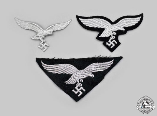 germany,_luftwaffe._a_lot_of_eagle_insignia_cic_2021_126_mnc9613_1