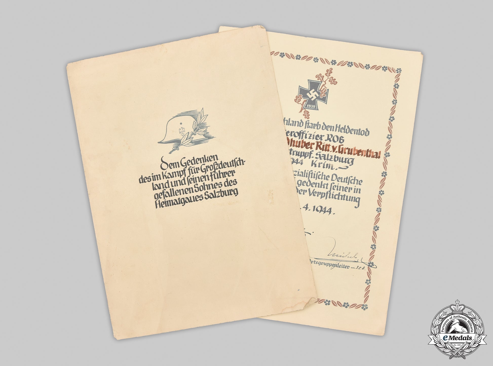 germany,_sa._a_heldentod_document_to_sa-_obertruppführer_gustav_ritter_von_grubenthal,_crimea_kia_cic_2021_223_mnc9633_1