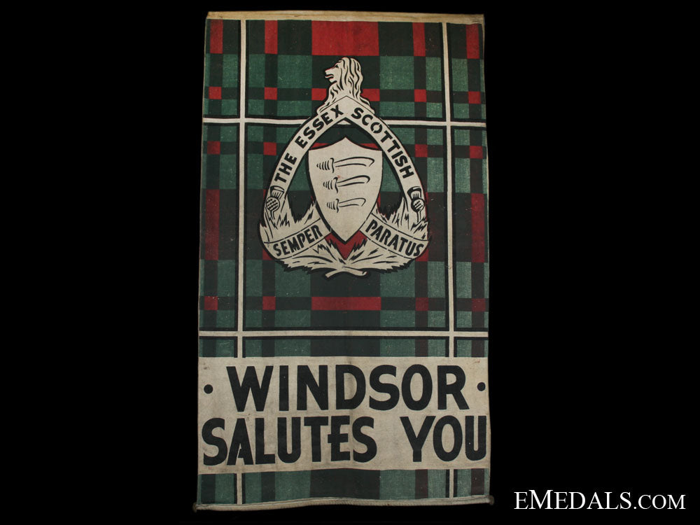 the_essex_scottish_regimental_departure_banner_cm733